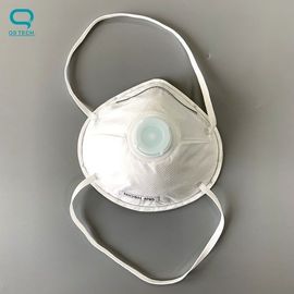 4层半面罩式呼吸阀白色口罩